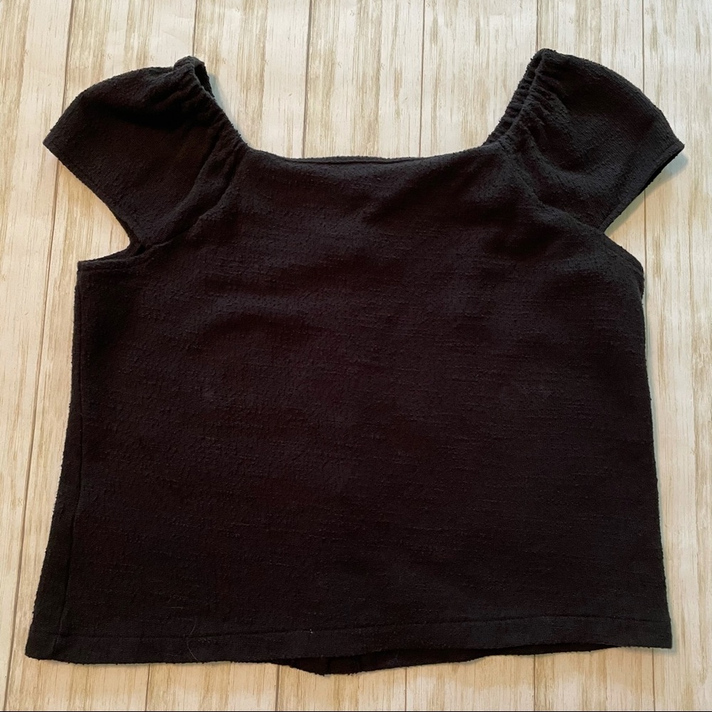 Madewell Button Top With Cap Sleeves - image 4
